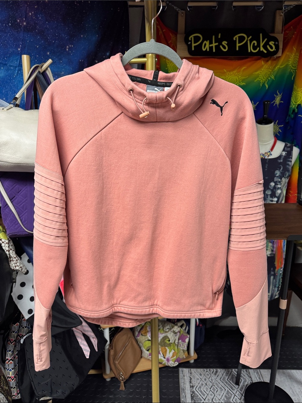 Puma Dusty Pink Funnel Neck Pullover